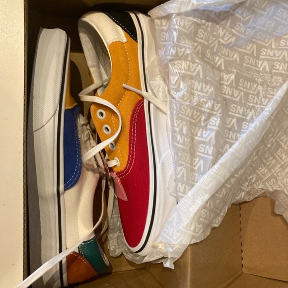 Women's Size 7 - RARE Vans Era Patchwork Multicolor - New in Box - Picture 2 of 6